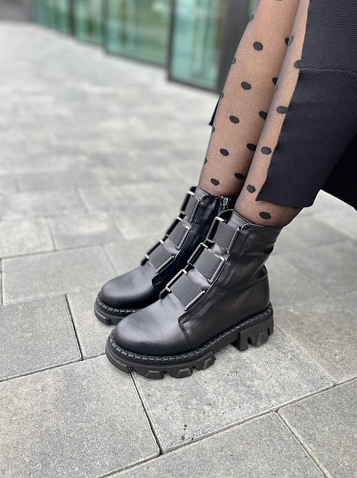 Olli Черевики жіночі OLLI K-227-Астра чорні (весна-осінь, шкіра натуральна) (4836) 36 Коломыя - изображение 1