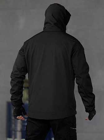 Демісезонна тактична куртка софтшел lion black ВТ5053 Київ - фото 3