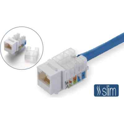 Модуль Keystone RJ45 UTP кат. 6, Slim, 110 IDC Kingda (KD-KJ2085UC6) Винница