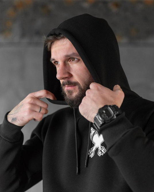 Худи CELEO на флисе  black  ВТ7912 Одесса - изображение 4