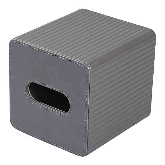 Салфетница настольная из эко-кожи, серый цвет Киев