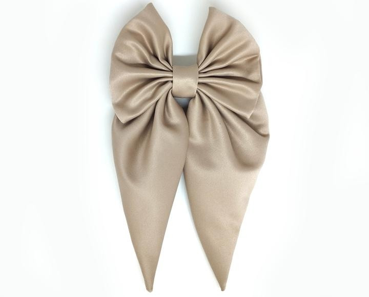Заколка для волос стильная Бант темно-бежевый Киев - изображение 1