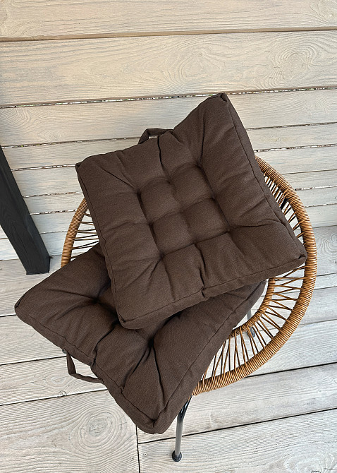 Подушка для стільців (50x50х8 см) Decorator Sawana колір коричневий 84-130 Київ - фото 5