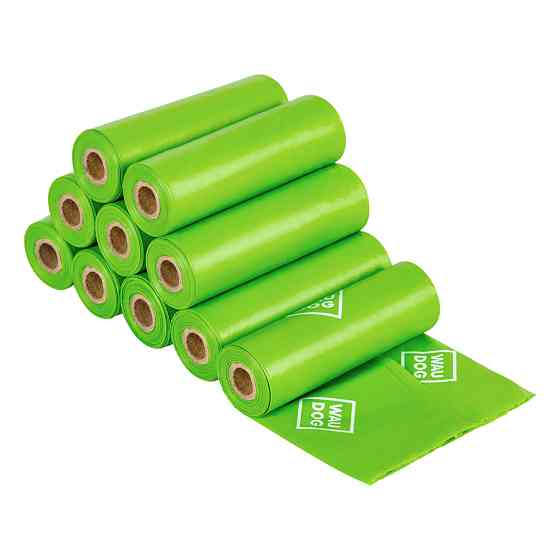 Біорозкладні пакети WAUDOG для прибирання за тваринами, МІНІ, 20х25 см, уп. 10 рул (70 шт) Коломыя