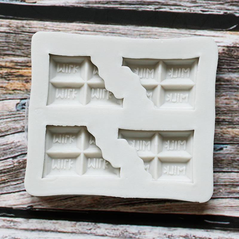 Молд силиконовый Шоколад 6 на 7 см серый Киев - изображение 2