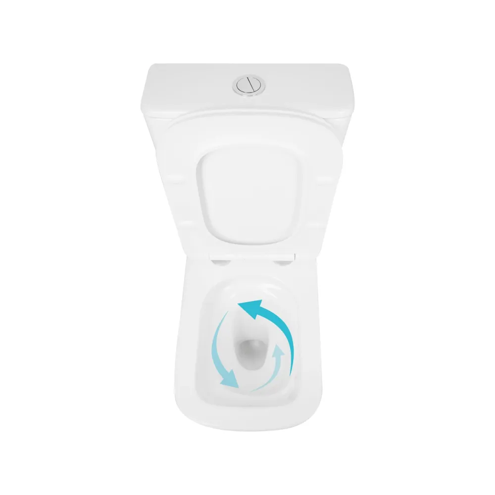 Унітаз підлоговий Qtap Tern Ultra Quiet безобідковий із сидінням Soft-Close QT17226003AW White Київ - фото 20