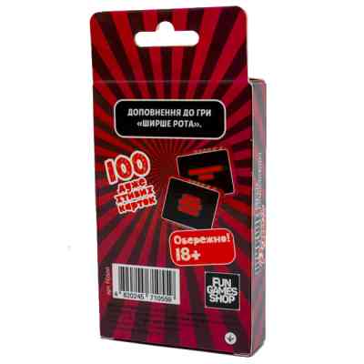 Настольная игра 18+ Fun Games Shop Шире Рота: Похотливое дополнение к игре 18+ (Watch Ya'' Mouth: NSFW Expansio (FGS60) Винница