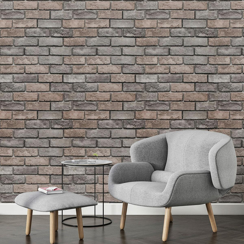 Обои самоклеющиеся 2800х500х1,5мм Коричневый екатериновлавский кирпич (D) SW-00001786 Днепр - изображение 6