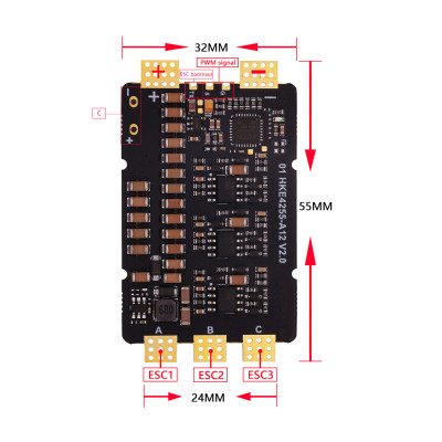 Регулятор ходу (ESC) HAKRC 4225 120A (HAK4225) Вінниця - фото 4