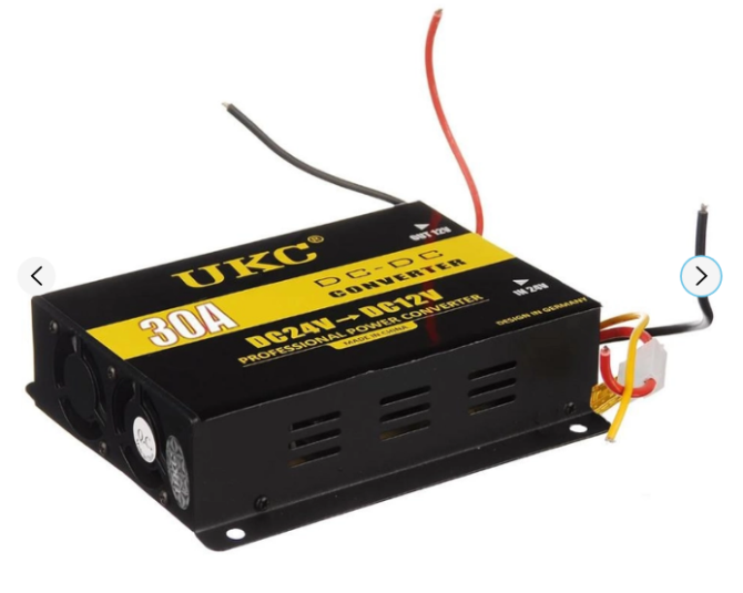 Перетворювач напруги UKC DC/DC 24V-12V 30A, стабілізатор для авто та техніки, потужний конвертер Київ - фото 3