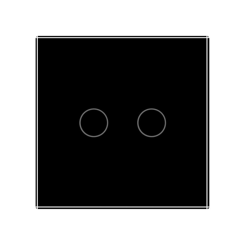 Розумний сенсорний прохідний/перехресний ZigBee вимикач 2 сенсора Livolo чорний скло (VL-C702SZ-12) Коломия - фото 4