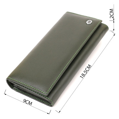 Кошелек ST Leather Зеленый (22744) Винница - изображение 3