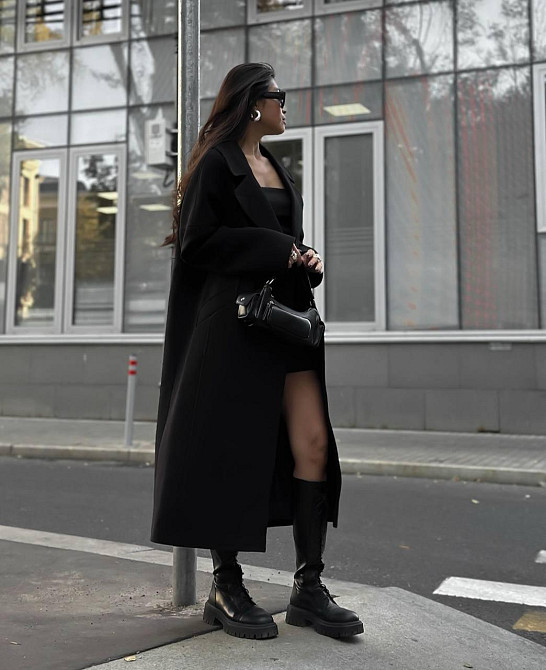 Стильное женское утепленное пальто длина макси кашемир Одесса - изображение 6