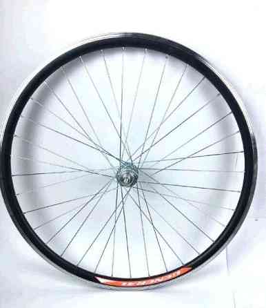 Обод велосипедный (в сборе) 26 (перед, 36 спиц, алюминий, дисковый тормоз, пром втулка) (двойной) Мукачево