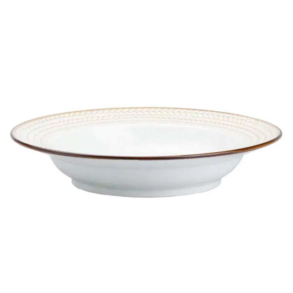 Тарілка супова кругла порцелянова кругла 23.5 см біла HP23391 Коломия - фото 3