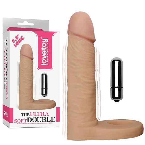 Насадка на член 5.8 The Ultra Soft Double Vibrating Sex Aura Київ