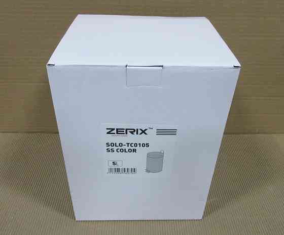 Відро для сміття кругле Zerix Solo-TC0105 SS Color 5 л колір нержавійка (ZX5897) ( 29791 ) Харків