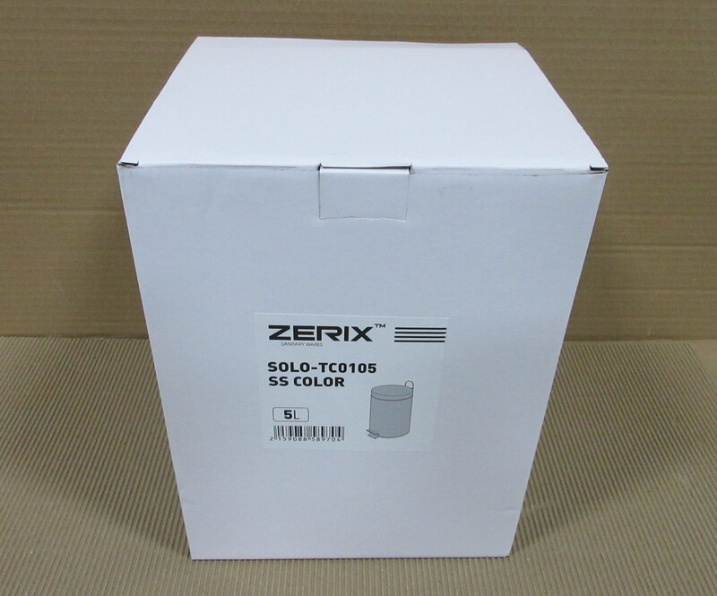 Відро для сміття кругле Zerix Solo-TC0105 SS Color 5 л колір нержавійка (ZX5897) ( 29791 ) Харків - фото 5