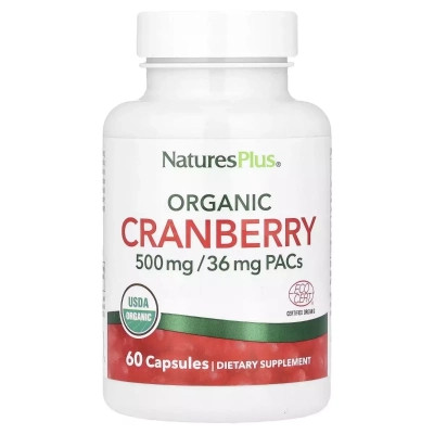 Вітамінно-мінеральний комплекс Natures Plus Журавлина органічна, 500 мг, Organic Cranberry, 60 капсул (NAP-39518) Вінниця - фото 1