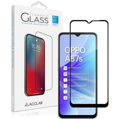 Скло захисне ACCLAB Full Glue Oppo A57S Black (1283126576690) Вінниця