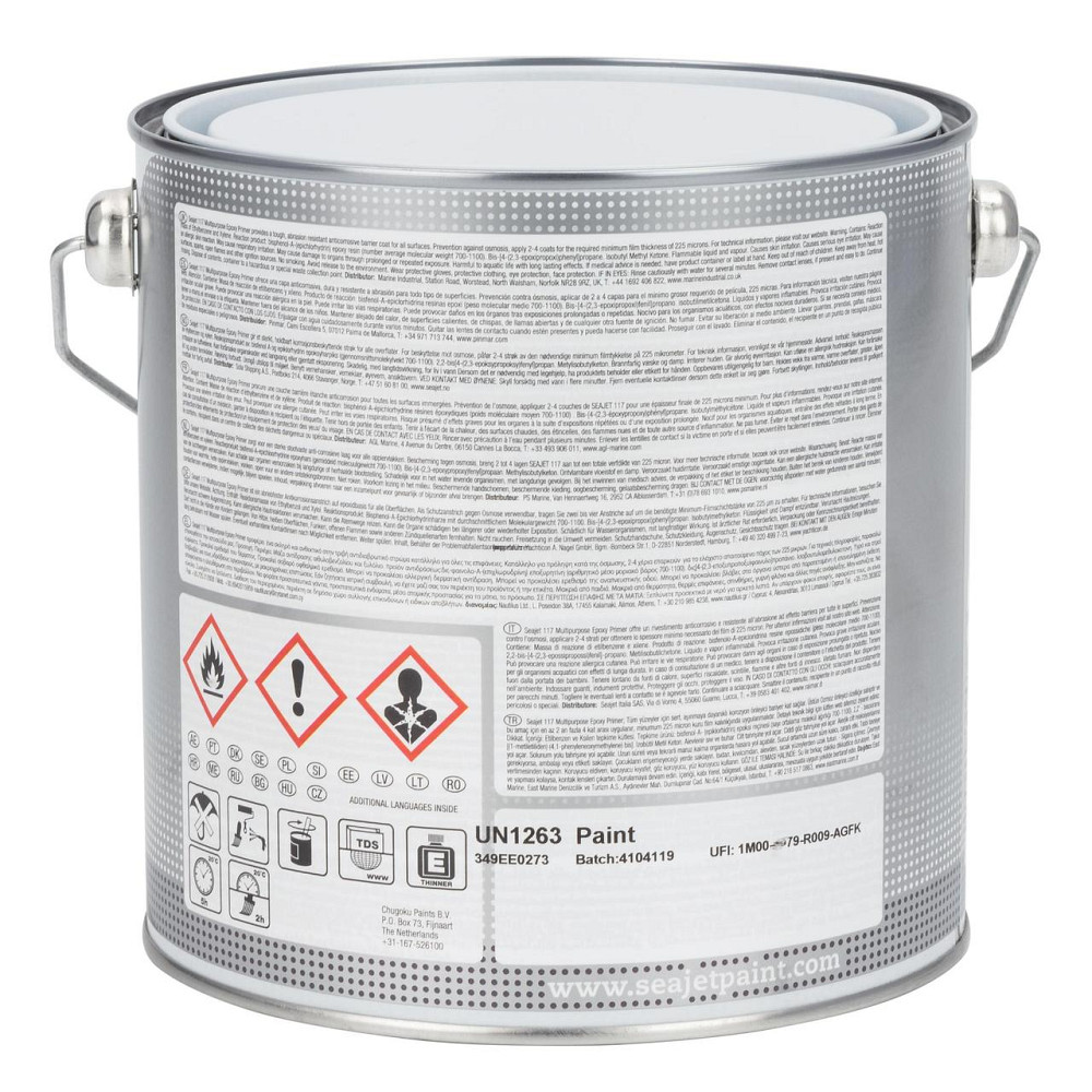 SEAJET 117 грунтовка универсальная эпоксидная серебряно-серая 1,7л Черкассы - изображение 3