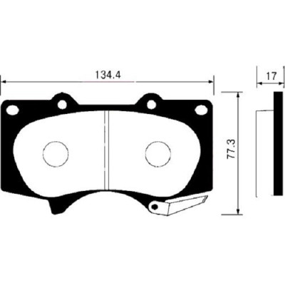 Гальмівні колодки HI-Q SP2033 Вінниця - фото 1