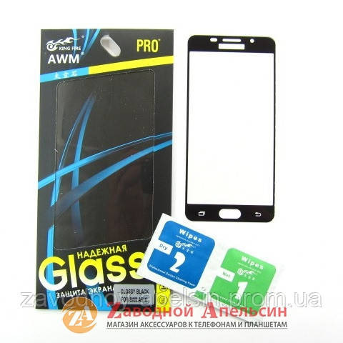 Захисне скло Samsung A5 2016 A510 повне full GLASS Одеса - фото 1