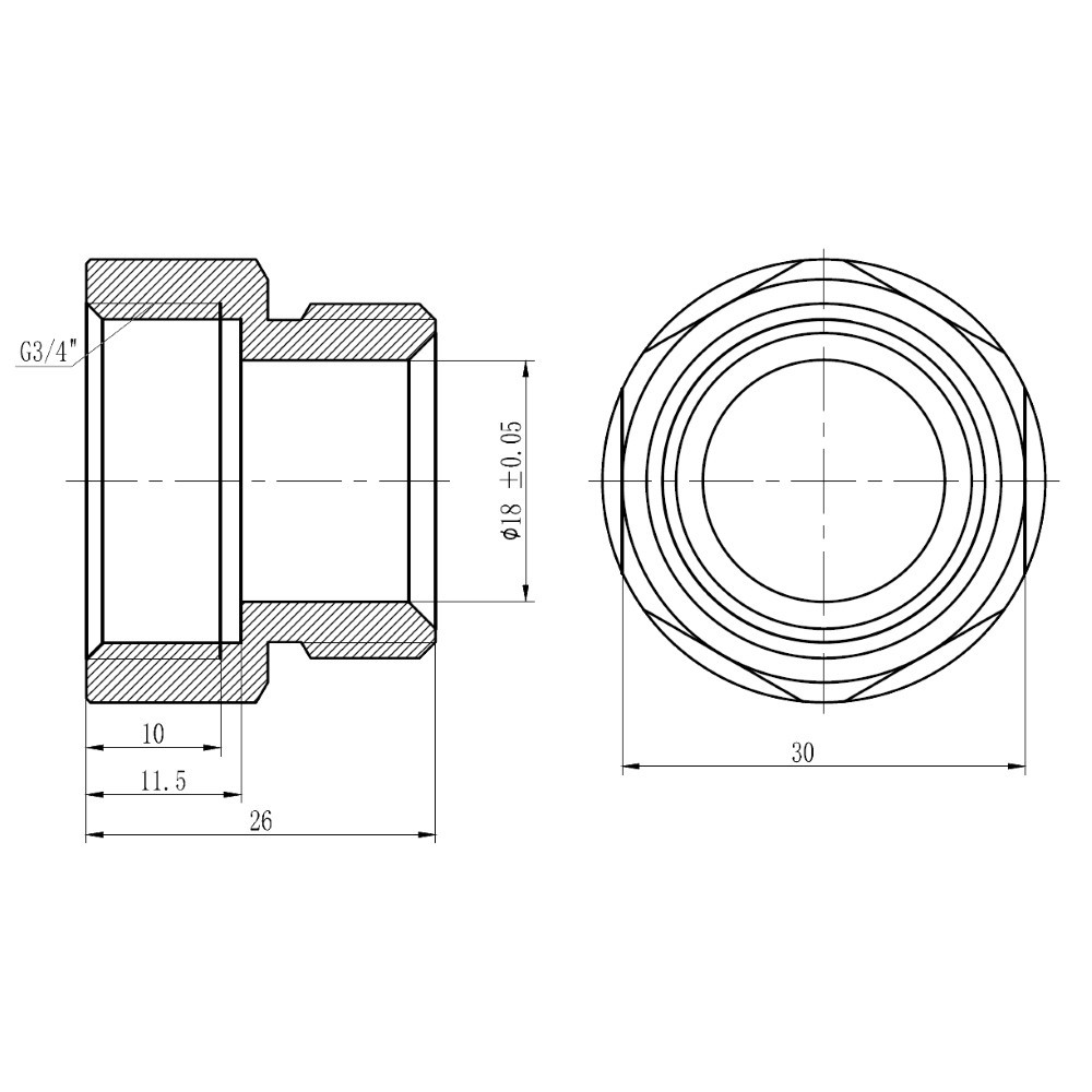 Муфта обтискна Thermo Alliance Forte 20х3/4" В SF171W2020 Київ - фото 2
