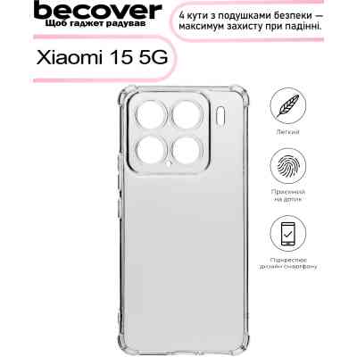 Чехол для мобильного телефона BeCover Anti-Shock Xiaomi 15 5G Clear (713501) Винница