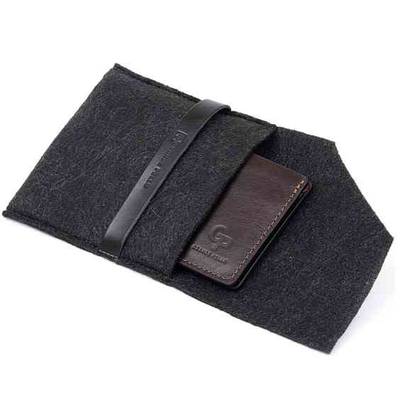 Стильне портмоне в гладкій шкірі GRANDE PELLE 11312 Коричневе Київ