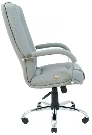 Офісне Крісло Керівника Richman Alberto Fly 2233 Хром М1 Tilt Сірий Київ
