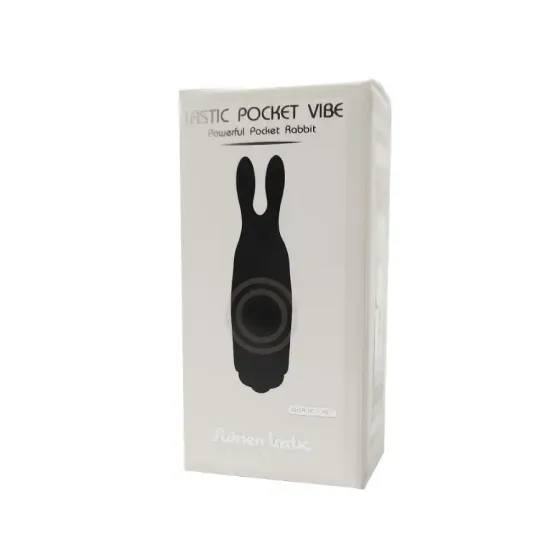Віброкуля Adrien Lastic Pocket Vibe Rabbit Black зі стимулювальними вушками Львів