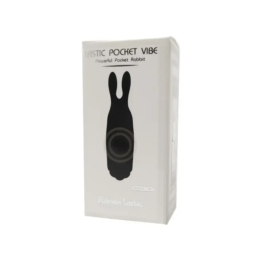 Віброкуля Adrien Lastic Pocket Vibe Rabbit Black зі стимулювальними вушками Львів - фото 5