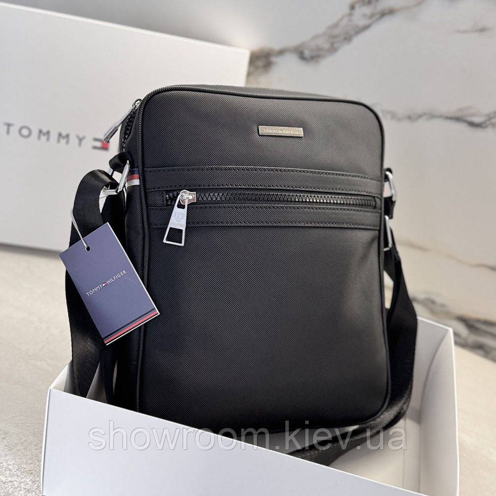 Мужская брендовая сумка, барсетка через плечо Tommy Hilfiger (1725) Киев - изображение 3