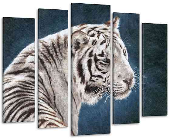 Модульна картина Тигр Art-244_5 ( 80х118см ) Київ