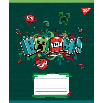 Тетрадь Yes Minecraft Heroes А5 24 листа линия (767582) Винница - изображение 3