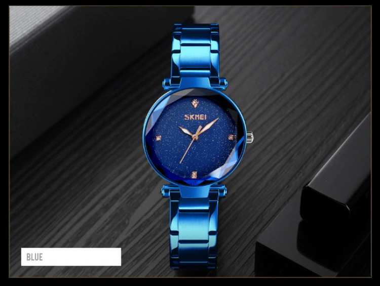 Женские классические часы Skmei 9180 Miss (Синий) Винница - изображение 4