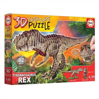 Пазл Educa 3D T-REX 82 элементов (6337222) Винница - изображение 5