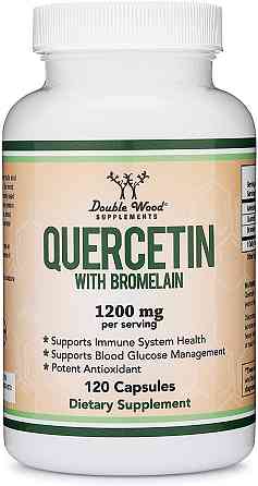 Кверцетин с бромелайном Double Wood Quercetin With Bromelain 1200 mg 120 capsules Луцк