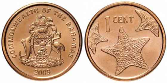Bahamas Багамы Багамские Острова 10 монет 1 Cent 2009-2015 UNC Полтава