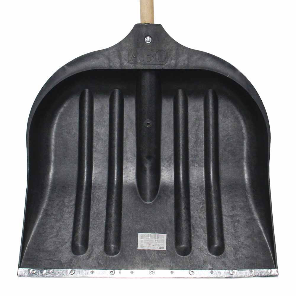 Grad Лопата для снега/зерна пластиковая с оцинкованной планкой Standard 490×495мм с деревянным Коломия - фото 5