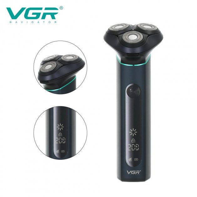 Профессиональная электробритва бритва для бороды VGR V-310, Аккумуляторная бритва для мужчин IL-76 Киев - изображение 10