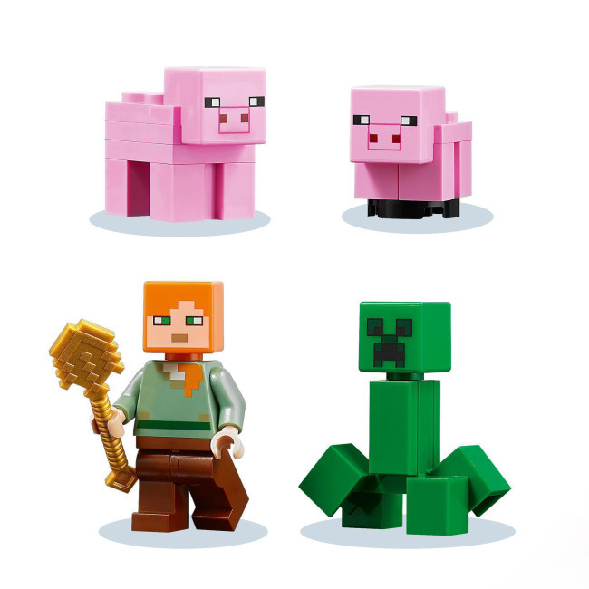 Конструктор Minecraft Будинок-свиня (21170), 490 деталей сумісний із lego-лего Запоріжжя - фото 6