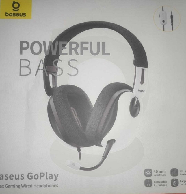 Гарнітура ігрова BASEUS GoPlay 1 Max з роз'ємом 3,5 мм/мікрофоном. Харків - фото 4