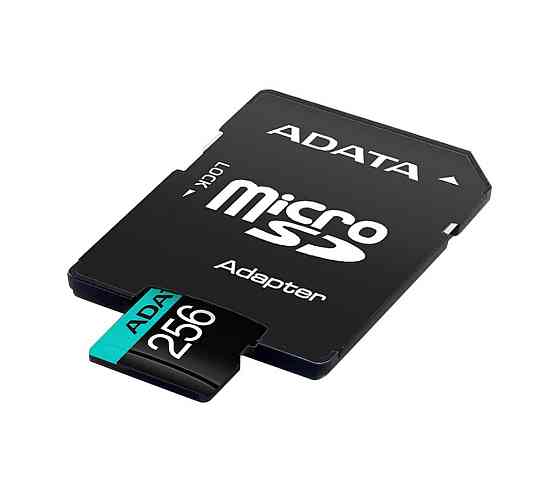 microSDXC (UHS-1 U3) A-DATA Premier Pro 256Gb Class 10 V30S A2 (R-100Mb/s W85Mb/s) (adapter SD) Киев