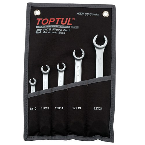 Набір ключів розрізних TOPTUL 5 шт. 8-24 мм (чохол) GPAQ0502 Чернігів - фото 1