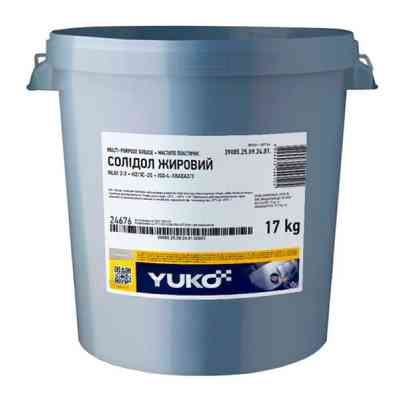 Смазка автомобильная Yuko Солідол Жировий 17кг (4820070249125) Винница