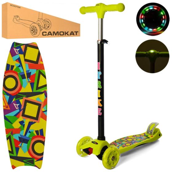 Самокат детский MAXI iTrike JR3-055-GR1-L с подсветкой Винница