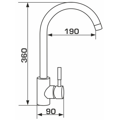 Смеситель GRANADO Elche LUX marron (gz0106L) Винница - изображение 7