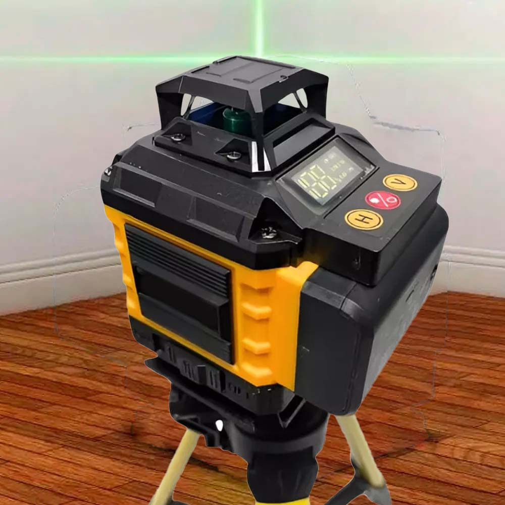 Акумуляторний лазерний рівень зі штативом на 16 ліній у кейсі,Жовтий SBR Київ - фото 2